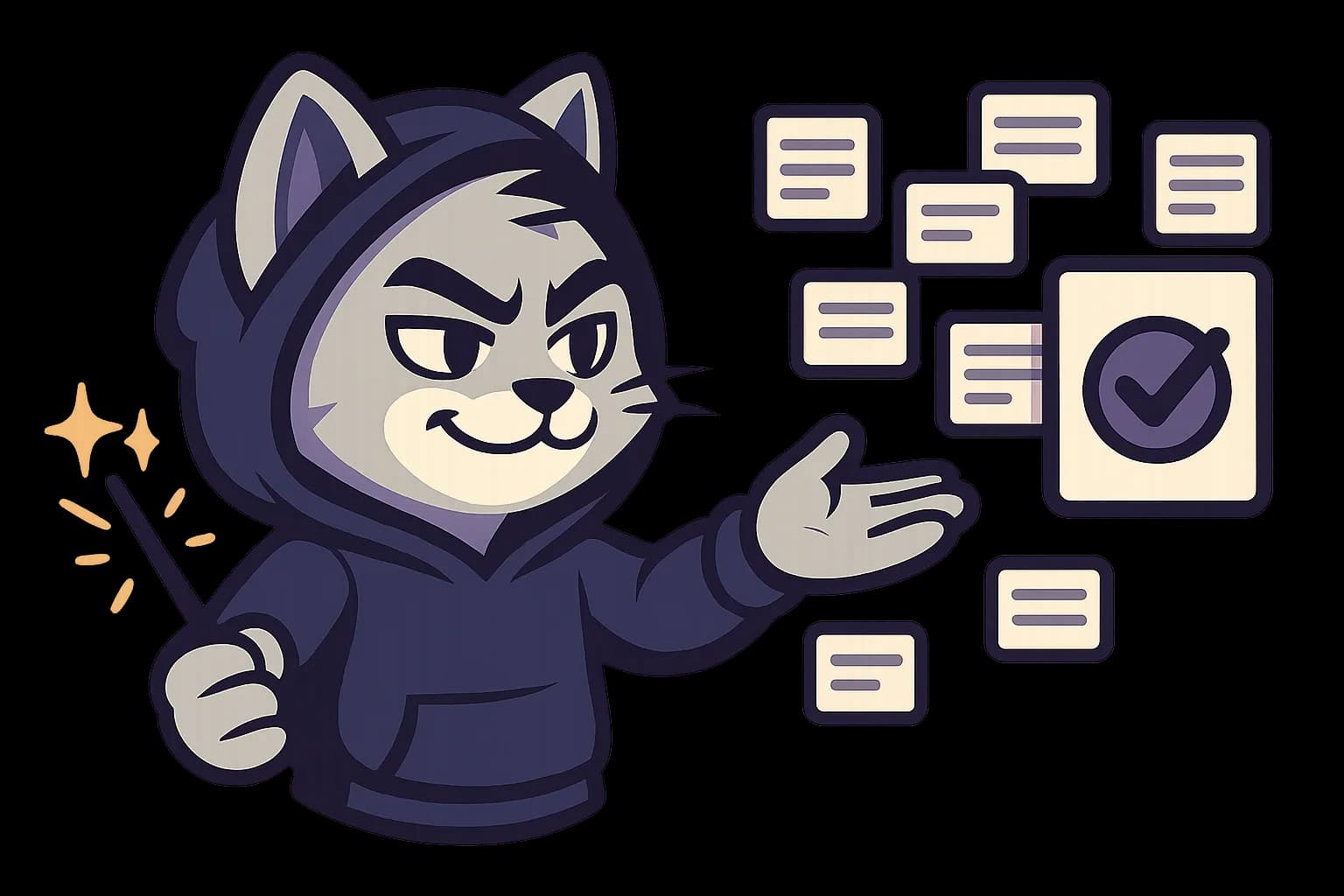 The LGTM mascot synthesizing findings into one review